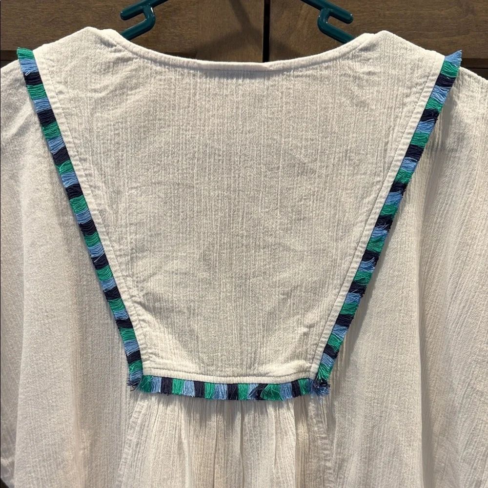 J. Crew Women’s XS Fringe Cotton Gauze Beach Tunic